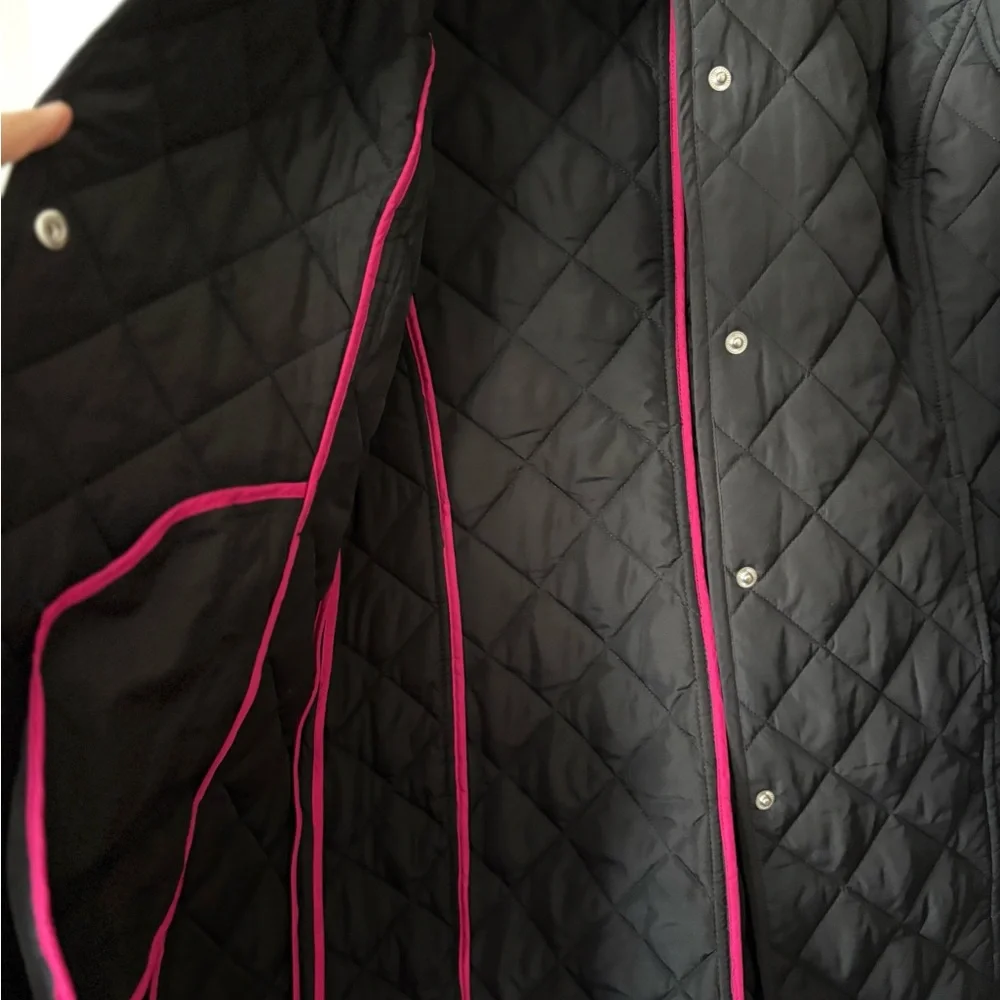 Lauren Ralph Lauren Black Utility Jacket‎ Quilted Design - Picture 3 of 8